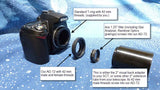 AD-T2 adapter mounted on DSLR with Star Analyser